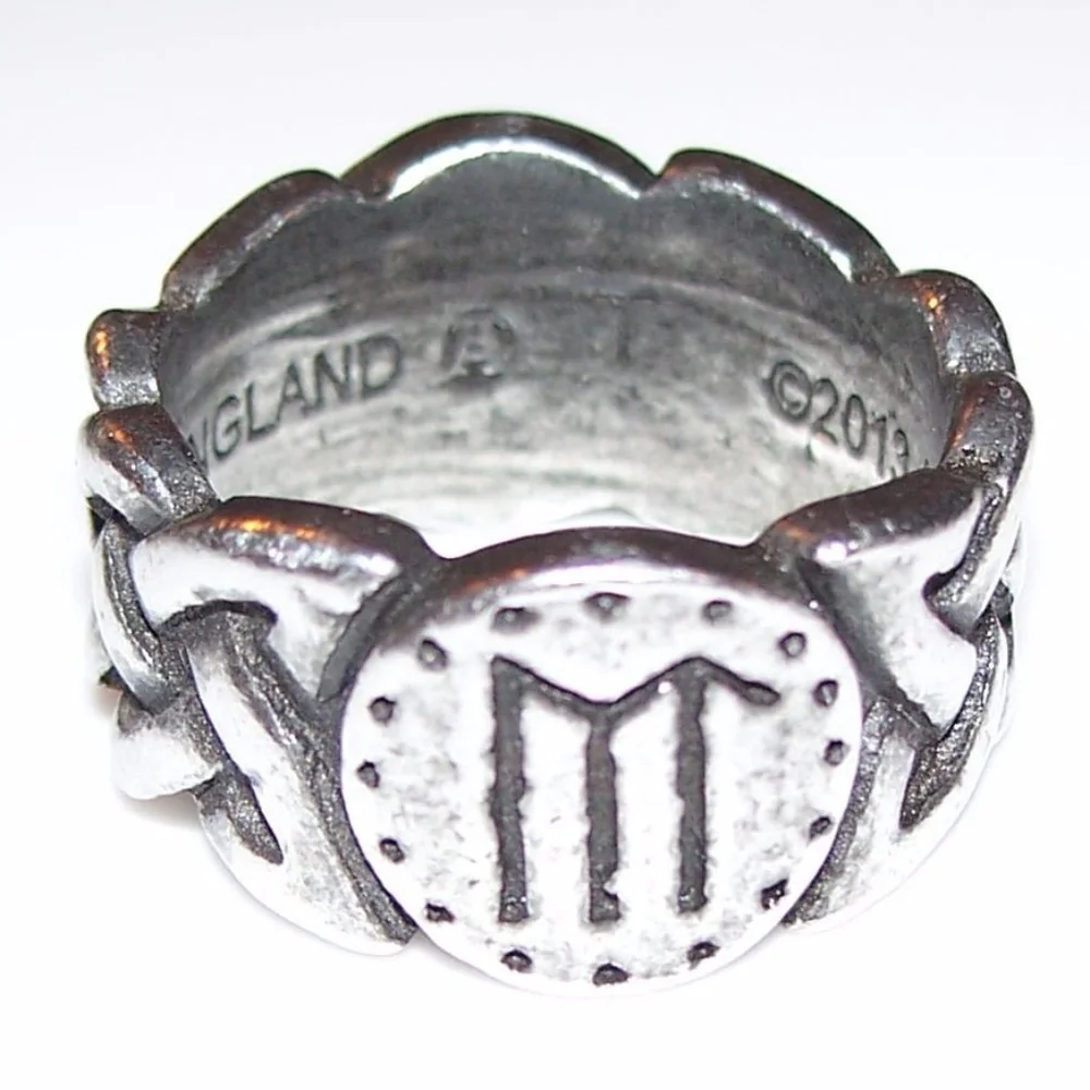 Viking Virility Ring Bind Rune Nordic Ring size 11 Alchemy Gothic made in UK